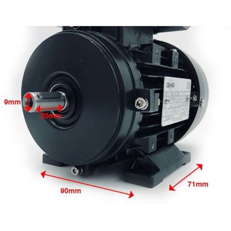Moteur Monophasé 0.09 kW 3000 Tr/Min 230V 2MY561 B3 - Condensateur Permanent - CEMER