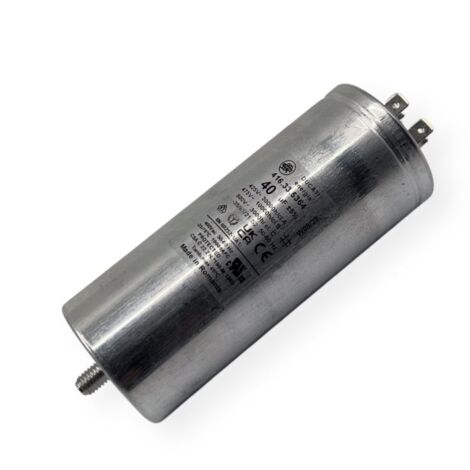 Condensateur permanent aluminium 40µF à cosses faston double - Ø50x122mm - DUCATI (1/2)