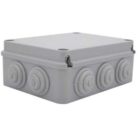 Boite de dérivation étanche IP65 190x145x80mm, en saillie, 10 entrées membranes souples