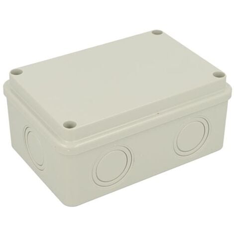 Boite de dérivation industrielle étanche IP54 80x120x50mm, ABS, 6 entrées pré-découpées
