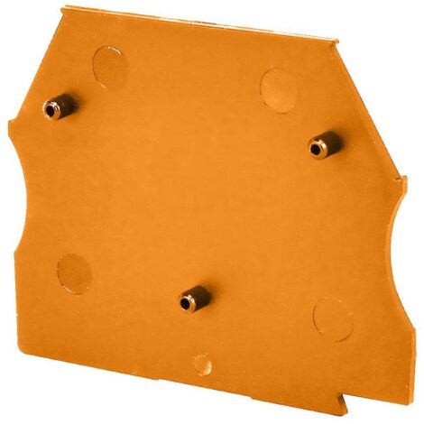 Plaque d'extrémité orange pour borne à vis 2,5 à 10mm² - IMO (1/3)