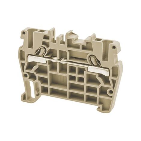 Borne de jonction à ressort 2,5mm² - pas 5mm - beige - type PushFit - IMO (1/2)