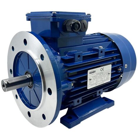 Moteur triphasé CEMER B35, 11 KW, 1500 TR/MIN, HA 132, 400/690V, IE1, Alu - Carcasse réduite (1/5)