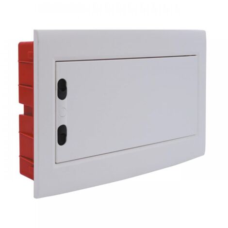 Coffret modulaire encastré métal Blanc 1 rangée - Solera