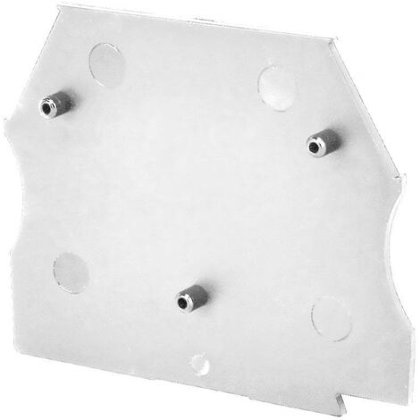 Plaque d'extrémité blanche pour borne à vis 2,5 à 10mm² - IMO (1/3)