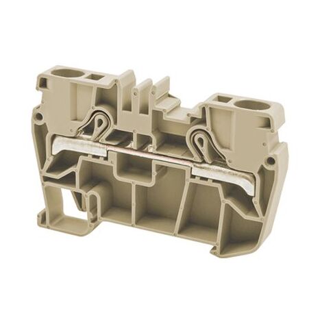 Borne de jonction à ressort 6 mm² - pas 8mm - beige - type PushFit - IMO (1/2)