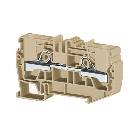 Borne de jonction à ressort 16mm² - pas 12mm - beige - type PushFit - IMO (1/2)