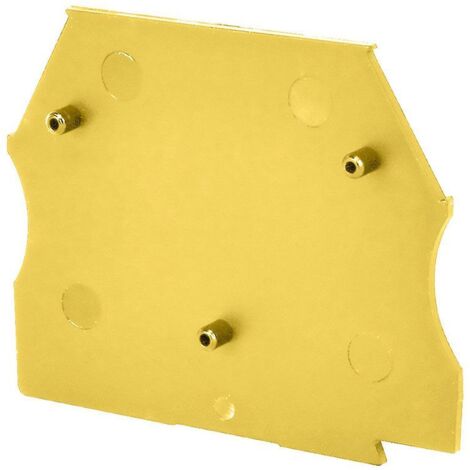 Plaque d'extrémité jaune pour borne à vis 2,5 à 10mm² - IMO (1/3)