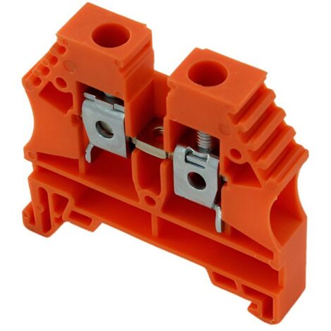 Borne de jonction à vis 6mm² - pas 8mm - orange - IMO (1/2)