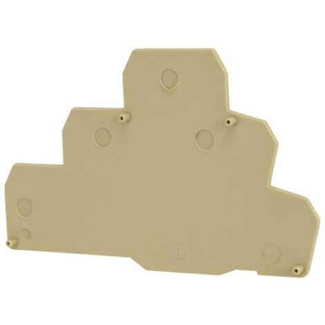 Plaque d'extrémité beige pour borne à trois étages ERT3 - IMO (1/2)