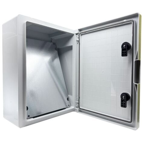 Coffret électrique ABS 500x400x175 étanche IP65 - Porte pleine - avec plaque de fond