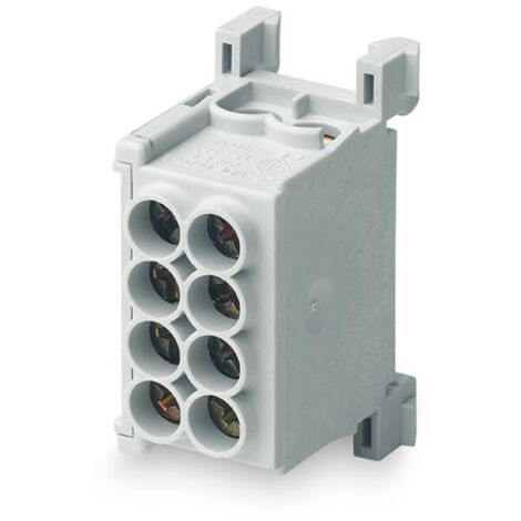 Répartiteur MAG25-2 gris (phase) 400V, 80A - 4x 2,5-25mm² - MOREK