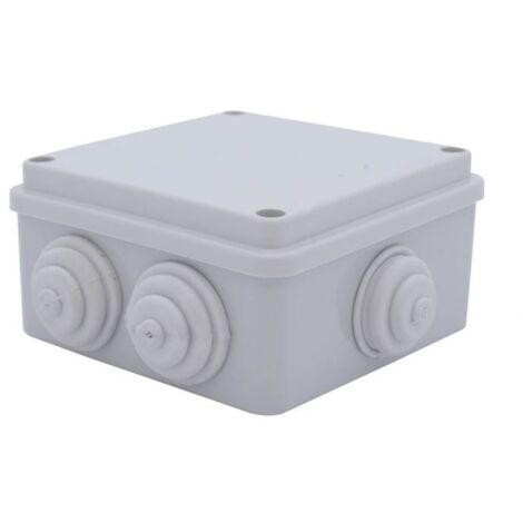 Em Distribution – Boîte de dérivation étanche IP54 150x150x70mm – Montage en saillie – 6 entrées membranes souples – Résistante aux chocs IK10