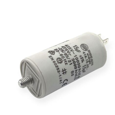 Condensateur permanent 15µF à cosses - Ø36x70mm - DUCATI