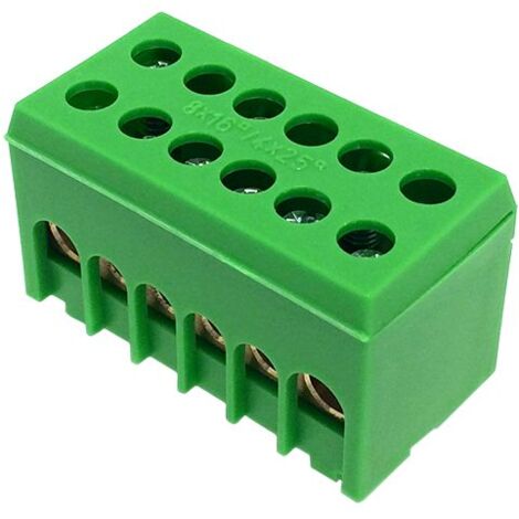 OKUMEYR Kit 2 Pièces Barre De Terre Cuivre Avec Bornes - Barre De Mise à La Terre Pour Tableau Électrique Et Distribution