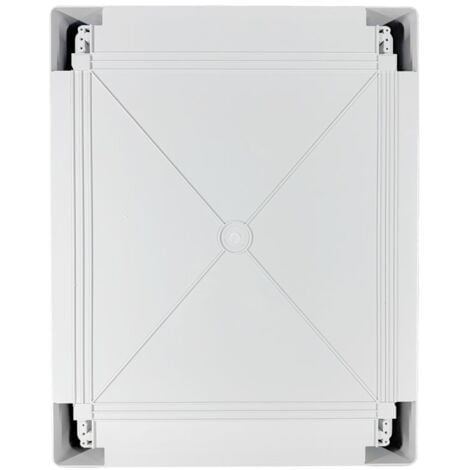 Coffret électrique ABS 400x300x165 étanche IP65 - Porte transparente - avec plaque de fond