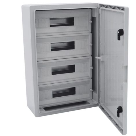 Delonghi – Coffret électrique nu 68 modules 600x400x200mm – Étanche IP65 – Résistant aux chocs IK10 – Porte pleine avec serrure – Livré avec rail DIN
