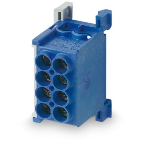 Répartiteur MAG25-2 bleu (neutre) 400V, 80A - 4x 2,5-25mm² - MOREK