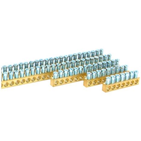 Bornier de répartition nu à visser 52 entrées pour câble de 1,5 à 16mm² - BB52 - MOREK