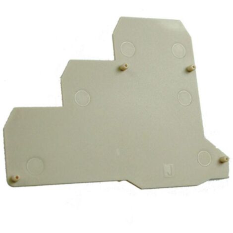 Plaque d'extrémité beige pour borne capteur ERT3S - IMO