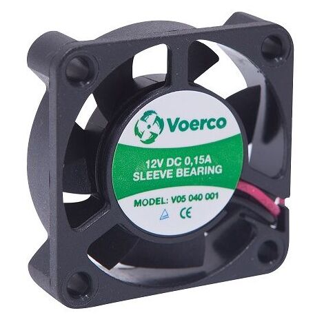 Ventilateur axial carré 12Vdc 40X40X10 - débit d'air 18m3/h - 1.2W (1/2)