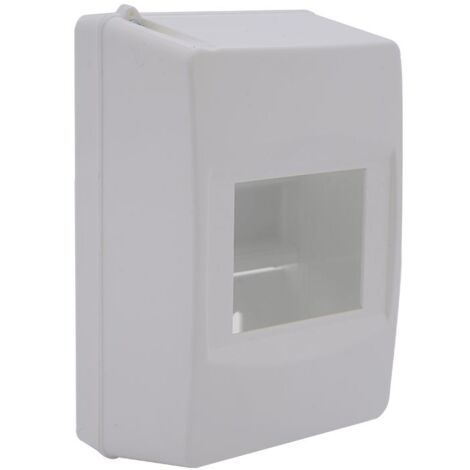 Mini coffret électrique modulaire 4 modules 150x95x65mm - avec rail DIN ...