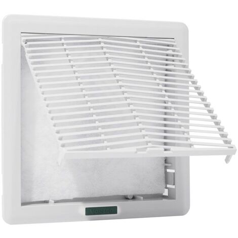 Em Distribution – Grille de ventilation 210x210mm IP54 – Filtre amovible – Montage sur coffret/armoire électrique – Étanche contre poussière et projections d'eau (1/5)
