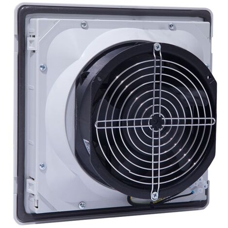 Em Distribution – Ventilateur d'armoire électrique 230V – Débit d'air 285m³/h – Grille 260x260 – Pour refroidissement de composants électriques - 350m3 (1/5)