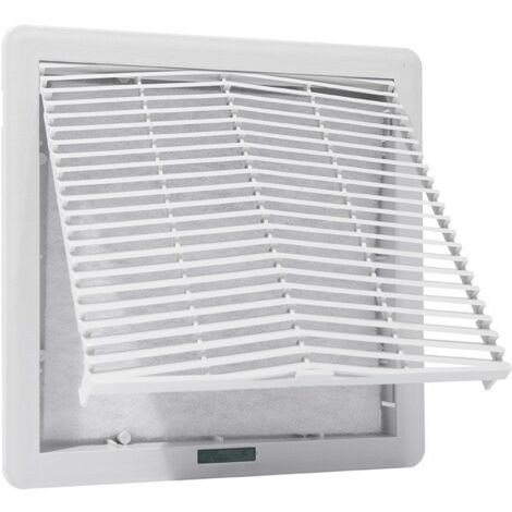 Em Distribution – Grille de ventilation 325x325mm IP54 – Montage armoire électrique – Filtre amovible – Étanche contre poussière et projections d'eau (1/5)