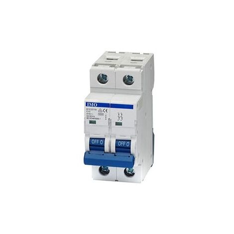 Disjoncteur bipolaire 2P - 4A - 10kA - courbe C - À vis - IMO