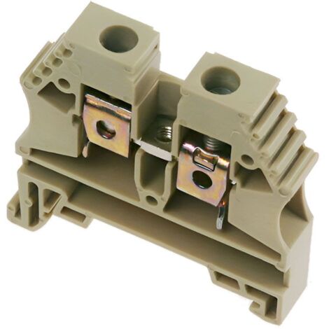 Borne de jonction à vis 6mm² - pas 8mm - beige - IMO (1/2)