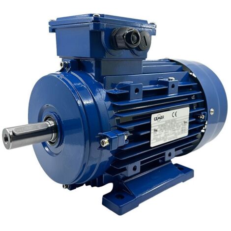 Moteur triphasé CEMER B3, 11 KW, 1500 TR/MIN, HA 160, 230/400V, IE1, Alu (1/5)