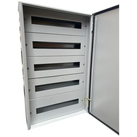 Armoire électrique métallique 100 modules (5x20) 800x500x175mm étanche IP54 - avec rail DIN