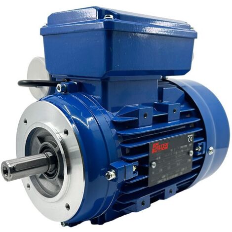Moteur Électrique Monophasé B14, 1.1 KW, 1500 TR/MIN, HA 80, 230V, Alu - Carcasse réduite