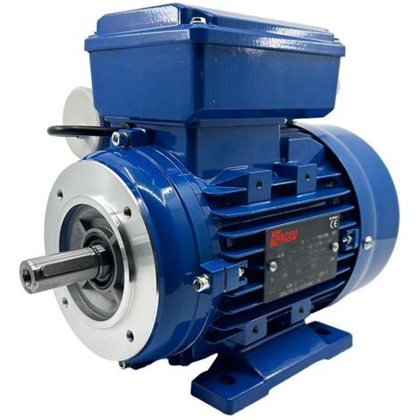 Moteur Électrique Monophasé B34 2.2 KW, 1500 TR/MIN, HA 90, 230V, Alu - Carcasse réduite (1/5)
