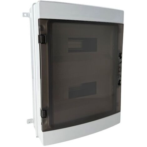 Coffret étanche 24 modules 420x302x140mm - montage en saillie - pour l'extérieur IP65