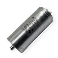 Ducati Energia – Condensateur permanent aluminium 55µF – Cosses Faston double 6.3 mm – Ø55x122mm – Durée de vie 30,000 heures