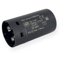 Condensateur de démarrage 36-43µF à cosses faston 6.3, fond plat - Ø36x68mm - DUCATI
