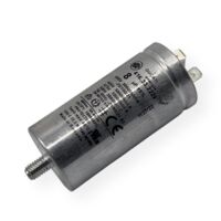 Ducati Energia – Condensateur permanent aluminium 8µF à cosses faston simple – Ø35x72mm – Compatible sèche-linge AEG, Bosch, Electrolux, Siemens