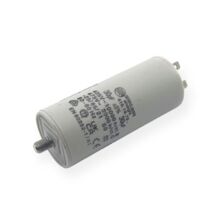 Ducati Energia – Condensateur permanent 30µF à cosses Faston 6.3mm – Ø40x92mm – Homologué VDE EN60252-1 – Pour moteurs électriques 220V