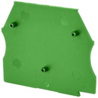 Plaque d'extrémité verte pour borne à vis 2,5 à 10mm² - IMO
