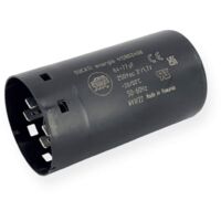 Condensateur de démarrage 64-77µF à cosses faston 6.3, fond plat - Ø46x84mm - DUCATI