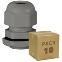 Lot de 10x Presse étoupe M12 pour câbles diamètre 3mm à 6.5mm - Filetage ISO - Étanche IP68