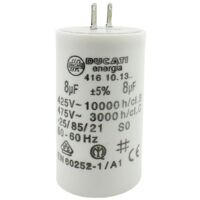 Ducati Energia – Condensateur 8µF pour moteur de volet roulant – Ø32x55mm – Cosses 2.8mm – Compatible Somfy, Simu, Bubendorff