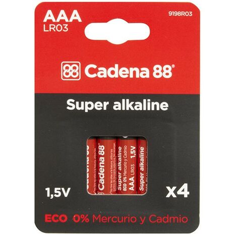 PACK DE PILAS AAA BLISTER RECARGABLE 4 UNIDADES AAA-X4-REC