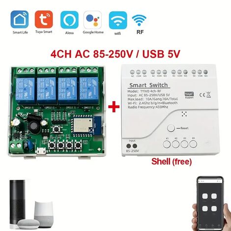 zigbee passerelle filaire bridge tuya hub universel télécommande  intelligente sans fil, rj45 interface Compatible avec Tous les Produits  Tuya ZigBee 3.0 Compatible avec Alexa smartlife app (blanc) : :  Bricolage