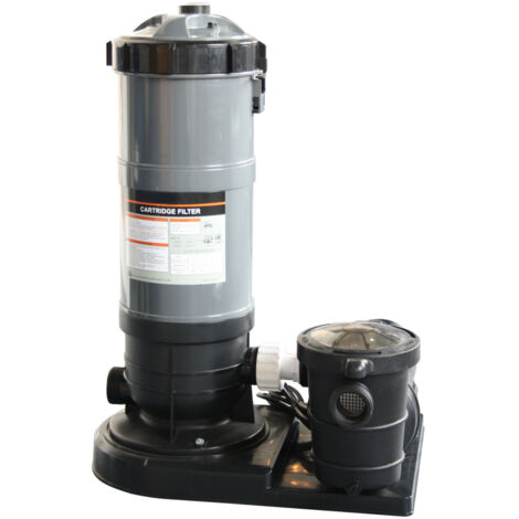 Groupe de filtration plati clair à cartouche - 8.1 m³/h + raccords