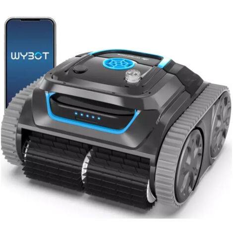 Robot de piscine sans fil wybot s1 - connecté, autonome et polyvalent pour un nettoyage complet et intelligent (1/5)