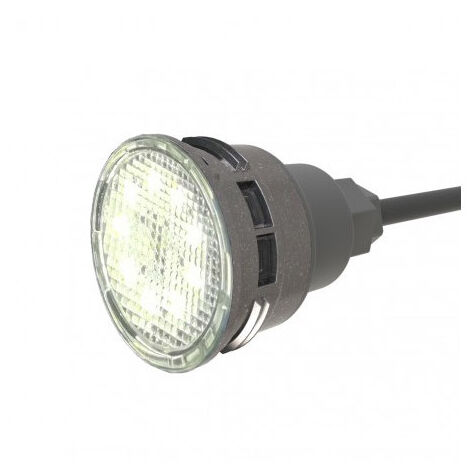 Ccei – Mini projecteur LED blanc 7W – Éclairage de piscine – Économie d'énergie – Installation facile sur refoulement