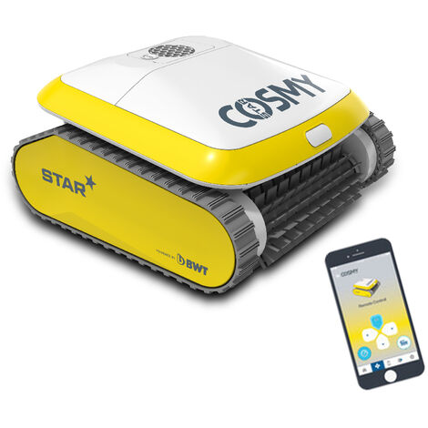 Robot de piscine connecté bwt cosmy star pour piscines jusqu'à 12m pilotable sur smartphone (1/5)